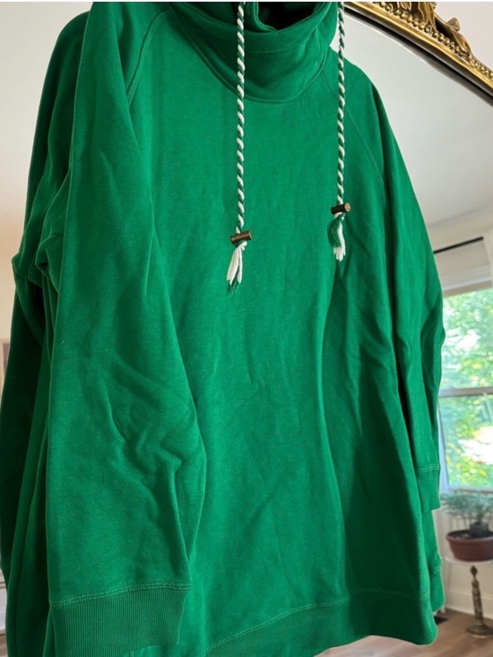 Ulla Popken Sweaters - Ulla Popken Vibrant Green Cowl Neck Sweater